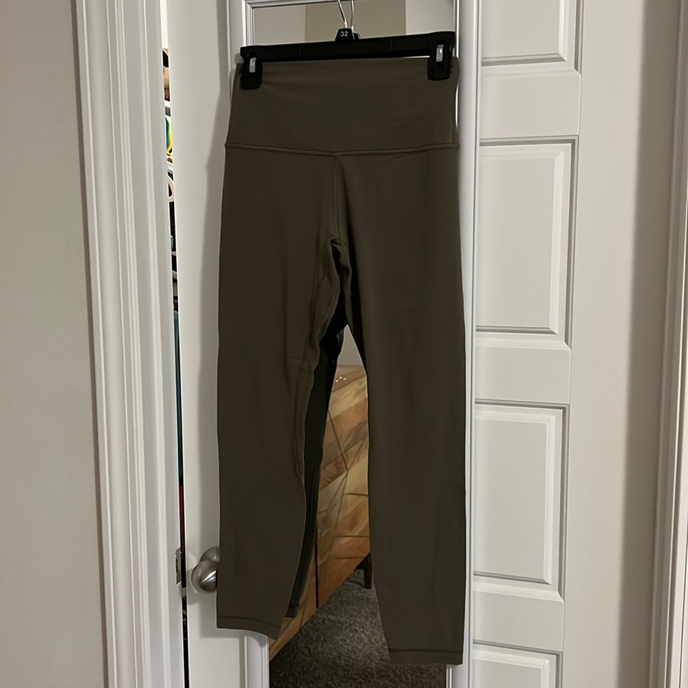 Lululemon - Size 6 - Army Green Align Leggings - Gently Used